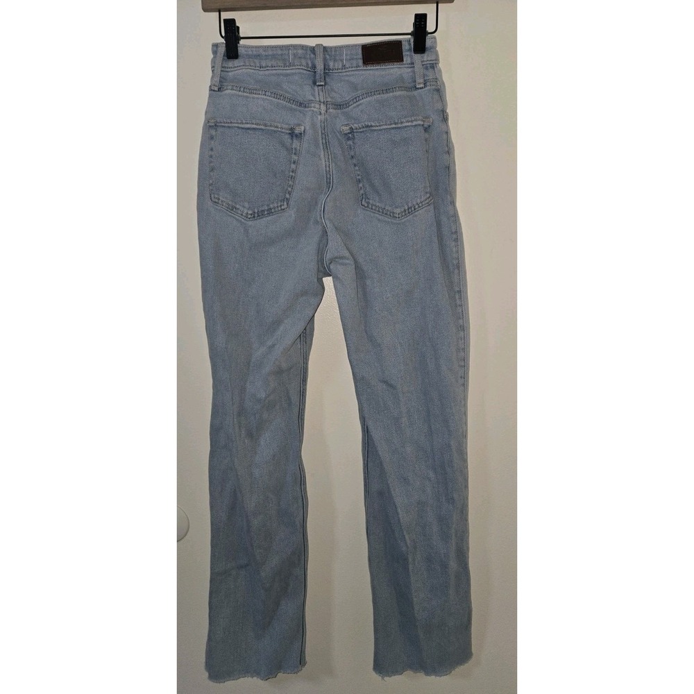 Hollister High Rise Two Tone Blue Cropped Roller Jeans Women's‎ Size 26x31 - Picture 2 of 3